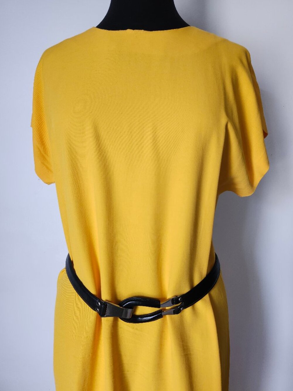 Vintage ALGO Canary Mustard Yellow Dress Made in Canada